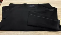 し*る様 【美品】ラルディーニ　LARDINI ブラック クルーネックニットのサムネイル