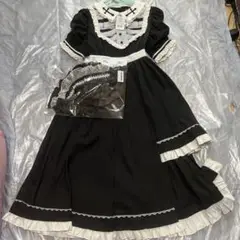本日まで♡ DimMoire 儚骸アシメワンピース儚骸ヘッドドレス
