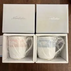 Noritake ノリタケ　レースウッドゴールド マグセット