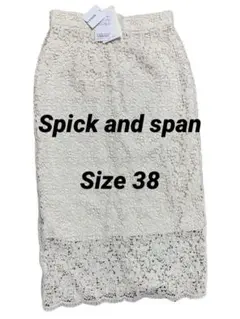 Spick &span タイトスカート　レース　フラワー