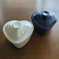 LE CREUSET ハート型 ココット 2個セットのサムネイル
