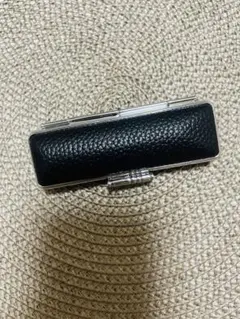 朱竹印鑑印鑑ケース　朱肉付き　黒色　Mサイズ
