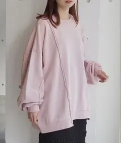 リメイク風裏毛BIGプルオーバーのサムネイル