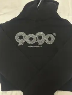 9090 Logo Glitter Light Zip Hoodie - メルカリ