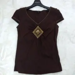 廃盤 FRAGILE フラジール ビジュー刺繍 カットソー 38 三陽商会のサムネイル