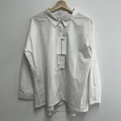 未使用 n'Or Label ホワイト長袖シャツ バックレースディテール