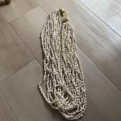 ホワイト フラダンス用レイ ロング