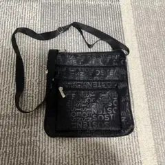 ブラック ロゴ入り ショルダーバッグ　新品