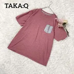 タカキュー 半袖Tシャツ ピンク XL ポケット 大きめ ゆったり 3826のサムネイル