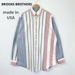 USA製 ブルックスブラザーズ マルチストライプ 長袖 BDシャツ S67
