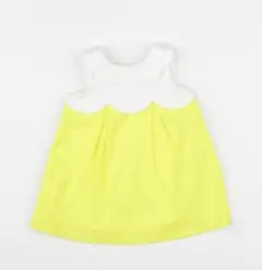 美品　JACADI スカラップネック ワンピース　24m