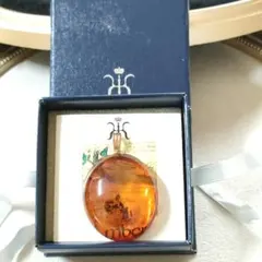 2AQ2　Amber Beoluna　琥珀　K18金　ペンダントトップ