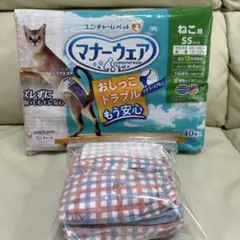 ユニ・チャーム マナーウェア ねこ用 SSサイズ 41枚➕Mサイズ3枚のサムネイル