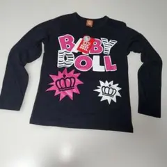 BABY DOLL 長袖Tシャツ 黒
