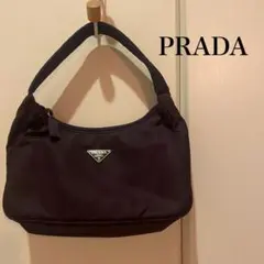 PRADA ダークパープル ハンドバッグ