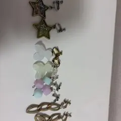 ハンドメイド　イヤリング　四点セット