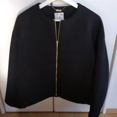 MICA&DEAL 黒 ジップアップ ショートジャケット