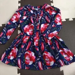 【4T/4A】オールドネイビー 長袖 花柄 ワンピースのサムネイル