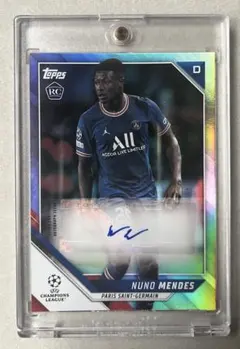 【直筆サイン入り】パリ・サンジェルマン \"ヌーノ メンデス\" のユニフォーム 直筆サイン入り】パリ・サンジェルマン 