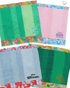 ディズニー　タオルハンカチ　4枚セット