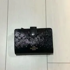 COACH 二つ折り財布 ブラックのサムネイル
