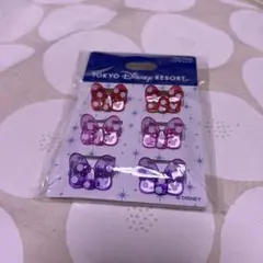 ミニー　ヘアクリップ　6個セット