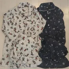 ディズニーミッキー他マタニティパジャマ2枚セット Mサイズ　授乳口つき　長袖