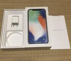 iPhone X 256GB 用 箱、充電アダプター