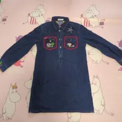 140 ANGEL BLUE　刺繍　デニムワンピースのサムネイル
