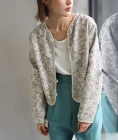 き*ん様 2022 SS ゴブラン柄ショートジャケットのサムネイル