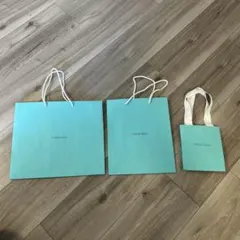 【3サイズセット】Tiffany ティファニー ショッパー 紙袋 ショップ袋