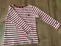Champion 長袖カットソー 100cm 赤白ストライプ