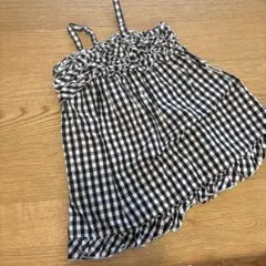 コムサイズム キャミワンピース 90cm チェック柄