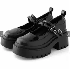 GRL ダブルストラップ厚底ローファー[zr1363]