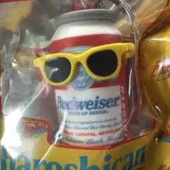 バドワイザー キーホルダー サングラス ビール ノベルティ 黄色