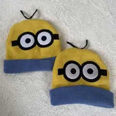 ユニバ　ミニオン　ニット帽 ２つセット