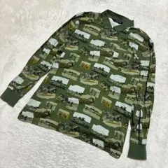 クリスチャンディオール　ムッシュ　ポロシャツ　長袖　ゴルフ　総柄　Lのサムネイル