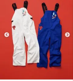 ニコアンド×ピザトル　オーバーオール青サロペット未使用タグ付きPIZZATORU