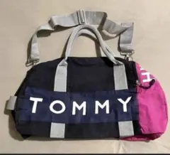 TOMMY HILFIGER ボストンバッグ ネイビー/ピンク