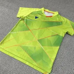 ビクタス　VICTAS 黄緑　卓球ウェア Mサイズ