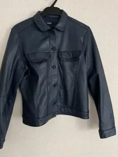 ピンクハウス ♡フリルデザイン レザージャケット 羊革 L