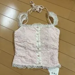 GRL レースキャミソール ピンク Sのサムネイル