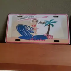 ハワイ ライセンスプレート風 インテリア雑貨