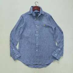 未使用品　RALPH LAUREN　ゆったりサイズ　XL程度　リネンシャツ