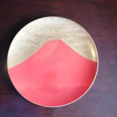 ノリタケ　作家銘有赤富士大皿　36cm ノリタケ 作家銘有赤富士大皿 36cm