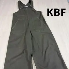 KBF サロペット オーバーオール カーキ　フェード