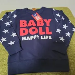 未使用　ベビードール　紺色　トレーナー　130センチ