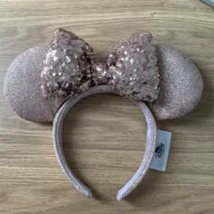 ディズニー ミニーマウス 耳カチューシャ ローズゴールド