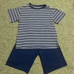 ストライプ 半袖パジャマ 140cm