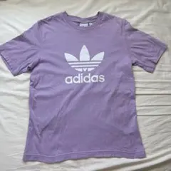 adidas Originals トレフォイルロゴ Tシャツ パープル M